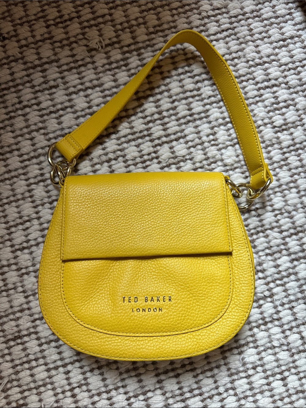 Ted Baker Yellow Pebbled Leather Purse